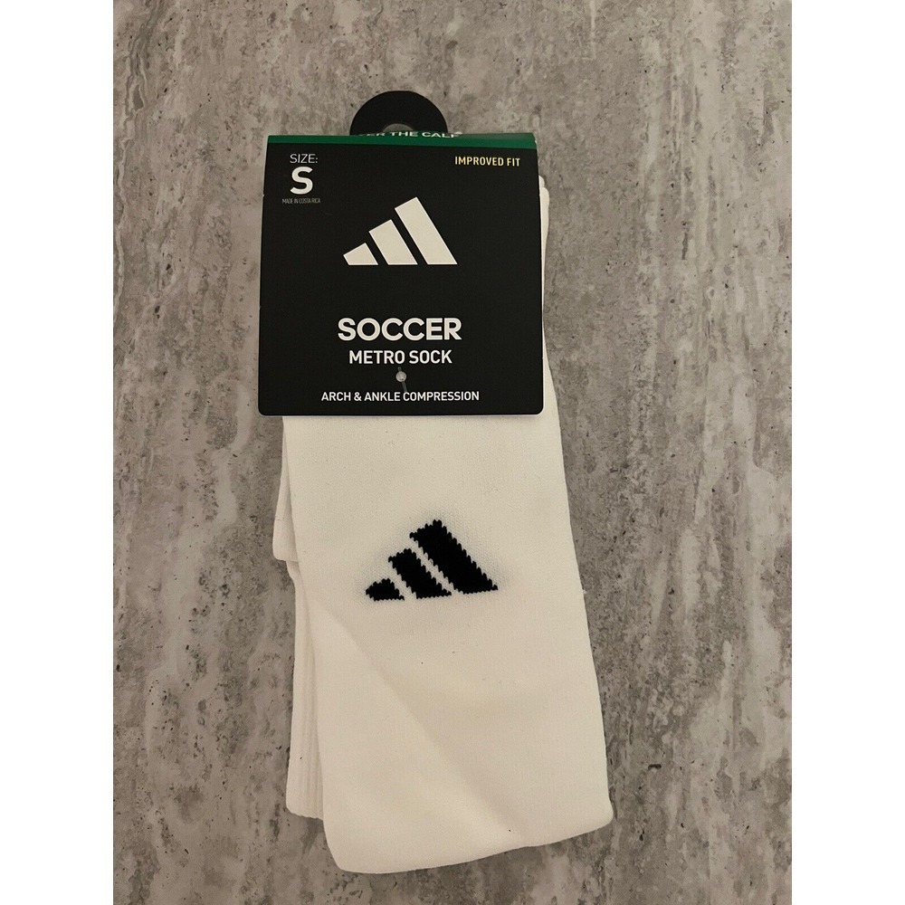 Unisex Size Medium 13C-‎ 4Y Adidas Metro Soccer Socks Over The Calf 5155950B